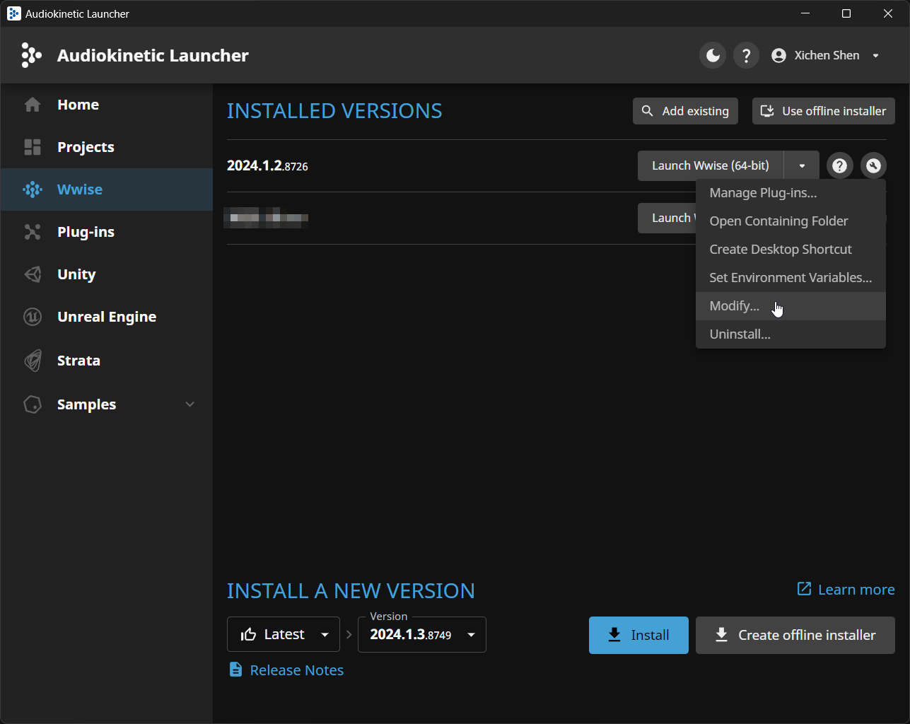 AK Launcher Wwise Modify